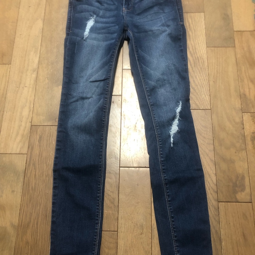 1822 denim size 26 distressed skinny jeans